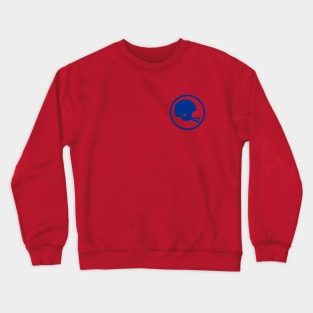 Two-Bar Helmet Minimalist Logo (Blue) Crewneck Sweatshirt